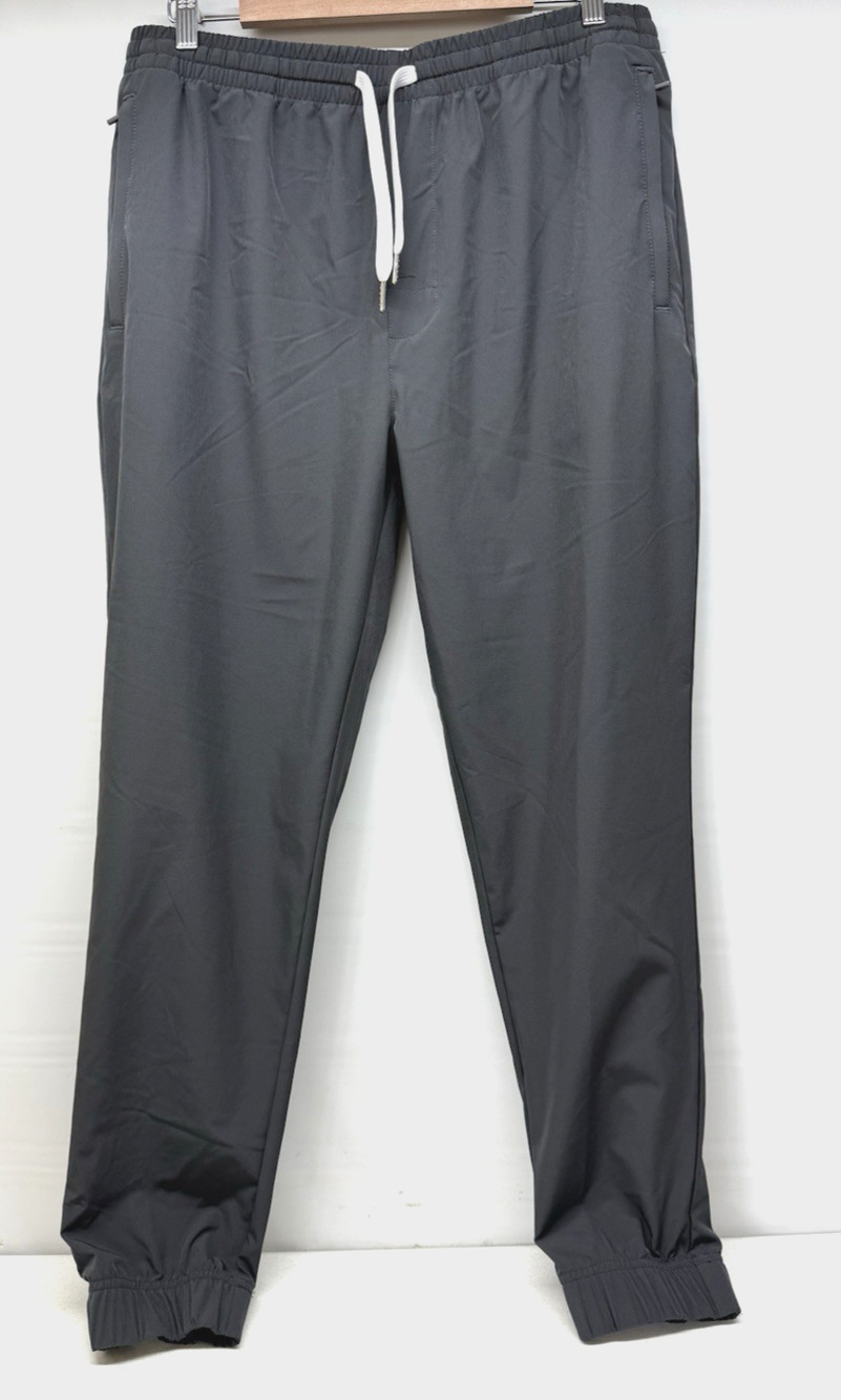 Cove USA Joggers Pants Mens 2XL Gray Stretch Performance Tapered Drawstring